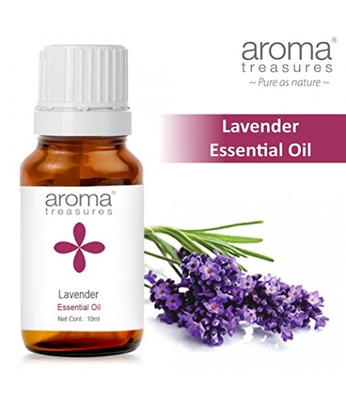 Aroma Treasures 100% Pure & Natural Essential for healthy Skin/body & mind (Lavender Essential Oil) 10ml